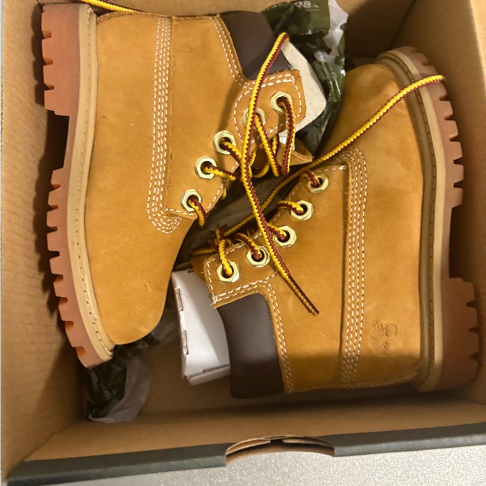 Timberland Kids Brown and Tan Boots